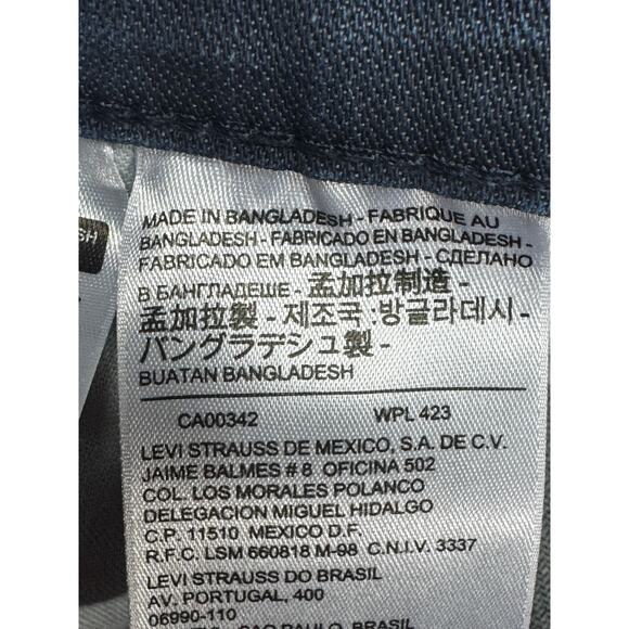 Levi's 569 Men's Loose Fit Blue Denim Shorts - Size 42 (42x11.5) - Picture 4 of 6